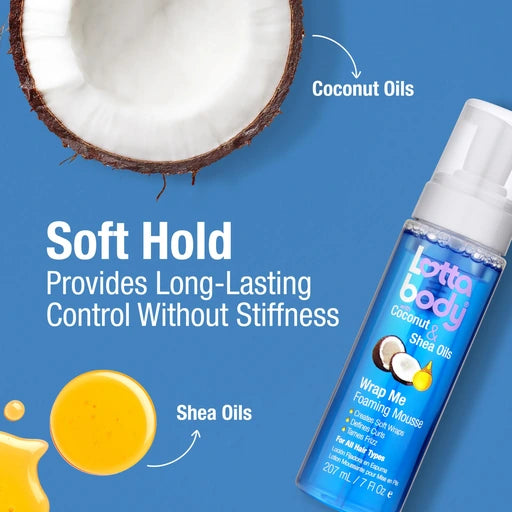 Lottabody Coconut & Shea Wrap Me Foaming Mousse, 7 oz