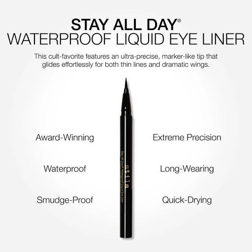 stila Stay All Day Waterproof Liquid Eye Liner, Micro Tip