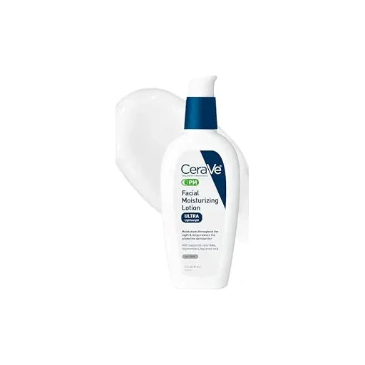 CeraVe PM Facial Moisturizing Lotion, Skin Care for Dry Skin, Oil-Free, 3oz