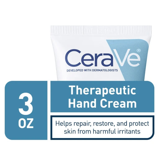 CeraVe Therapeutic Hand Cream, Hyaluronic Acid & Niacinamide Lotion, 3oz