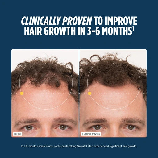 Nutrafol Men Hair Growth Supplements, Ages 18-49