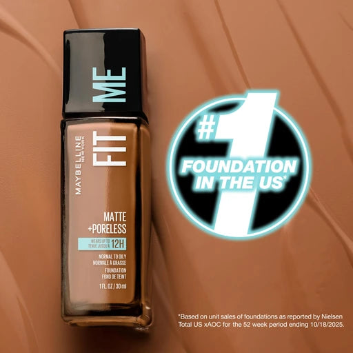 Maybelline Fit Me Matte + Poreless Liquid Foundation Makeup, Natural Beige - 220 Natural Beige