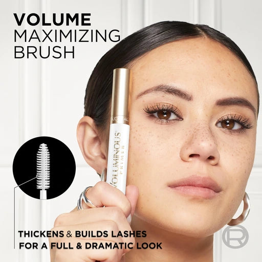 LOreal Paris Voluminous Lash Boosting Conditioning Primer Mascara, White Primer, 0.24 Fl Oz., 1 Count