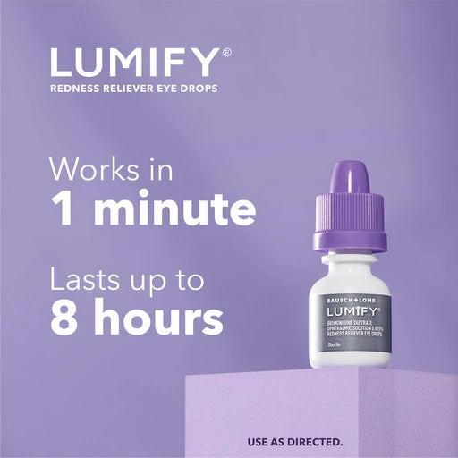 Lumify Redness Relief Eye Drops, Whiter & Brighter Looking Eyes, 0.08 oz