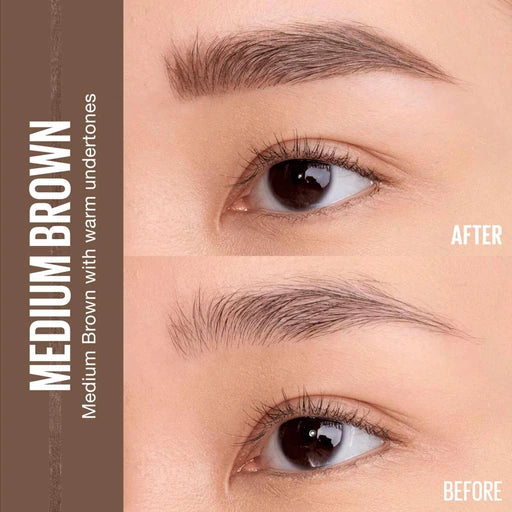 Maybelline Express Brow Ultra Slim Eyebrow Pencil with Precision Tip and Spoolie - Medium Brown - 257 Medium Brown