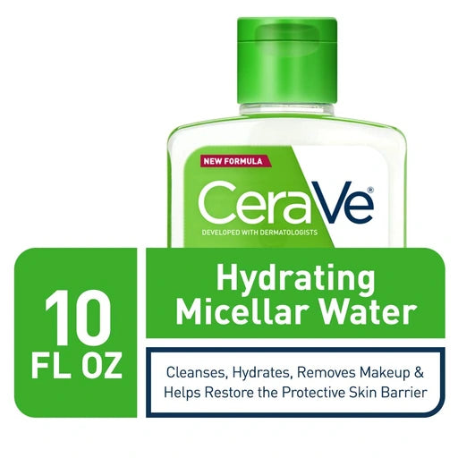 CeraVe Hydrating Micellar Water Facial Cleanser & Eye Makeup Remover, 10oz - Nan