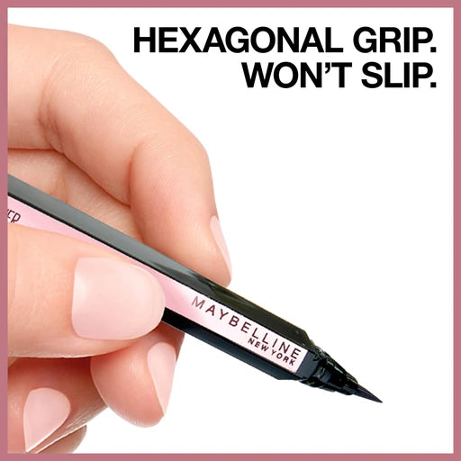 Maybelline Hyper Easy Liquid Pen Eyeliner, Waterproof, Satin Finish, Pitch Black, 0.018 Fl Oz