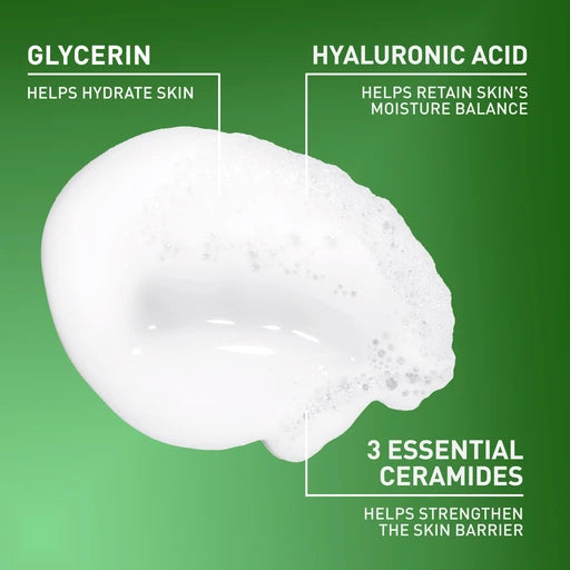 CeraVe Hydrating Cream-to-Foam Face Cleanser for Dry Skin, 19oz - Nan