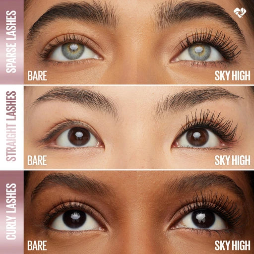 Maybelline Lash Sensational Sky High Washable Mascara - Volumizing & Lengthening - Blackest Black
