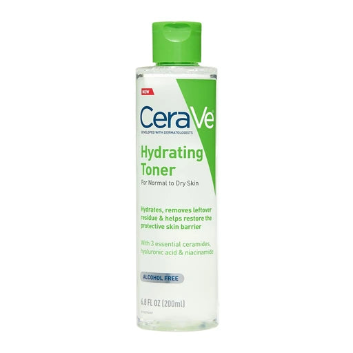CeraVe Hydrating Toner with Hyaluronic Acid, Niacinamide, and Ceramides for Sensitive Dry Skin - Nan