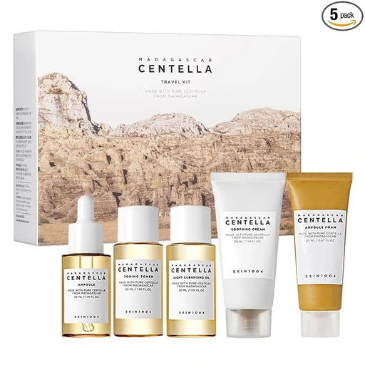 SKIN1004 Centella Travel Kit, Korean Skin Care Set of 5, Travel Size