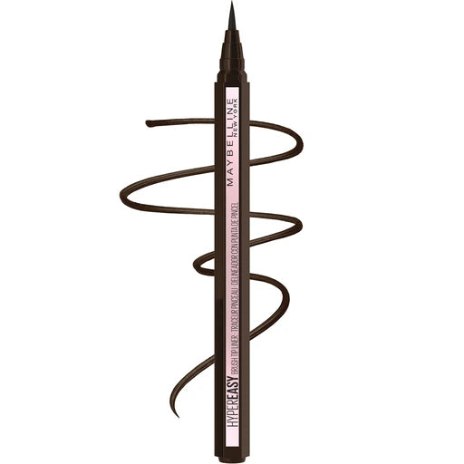 Maybelline New York Hyper Easy Liquid Pen Waterproof Eyeliner, Satin Finish, Pitch Brown