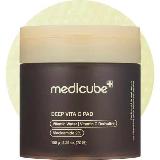 medicube Toner Pads Deep Vita C Facial Toner Pad for Uneven Skin Tone Care