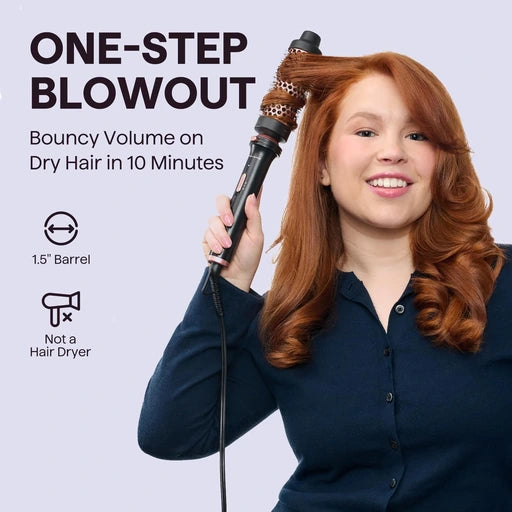 Wavytalk Thermal Brush 1.5 Detachable Heated Round Brush for Blowout Look