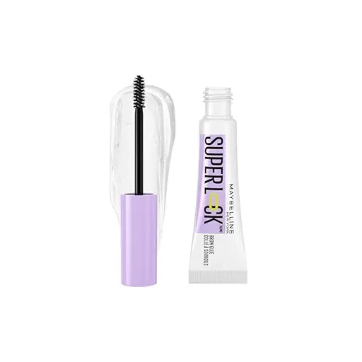 Maybelline Super Lock Clear Brow Glue Eyebrow Gel, 24HR Hold - 000 Clear
