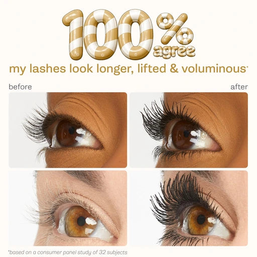 tarte tartelette XL tubing mascara Lash Extensions in a Tube with Peptide, Extra-Bold Buildable Lifted Length & Volume, Smudge-Proof Longwear, Easy-to-Remove, Vegan & Cruelty-Free