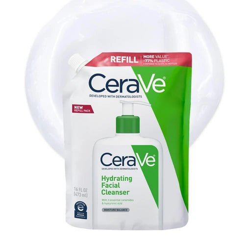 CeraVe Hydrating Cleanser with Hyaluronic Acid for Dry Skin, 16oz - Nan