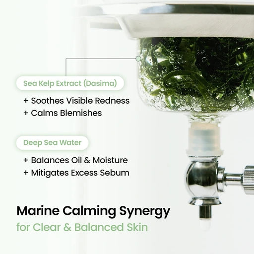 BIODANCE Refreshing Sea Kelp Real Deep Hydrogel Face Mask - Calming, Oil & Sebum Control, Blemish Care, After Sun Relief (1.19oz x 4) - Nan