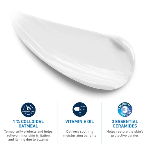 CeraVe Baby Eczema Relief Cream with 1% Colloidal Oatmeal & Vitamin E, 5oz
