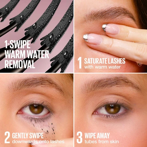 Maybelline Lash Sensational Sky Tubes Tubing Mascara with Shea Butter & Castor Oil, Very Black - Nan