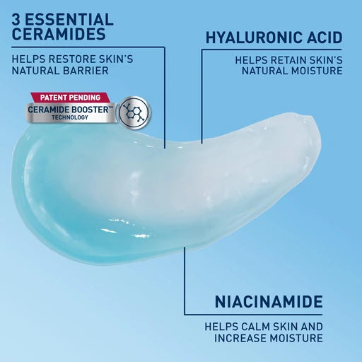 CeraVe Hydrating Hyaluronic Acid Water Gel Moisturizer for Face, 1.7oz