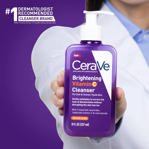 CeraVe Brightening Vitamin C Facial Cleanser with Niacinamide - 8oz - Nan