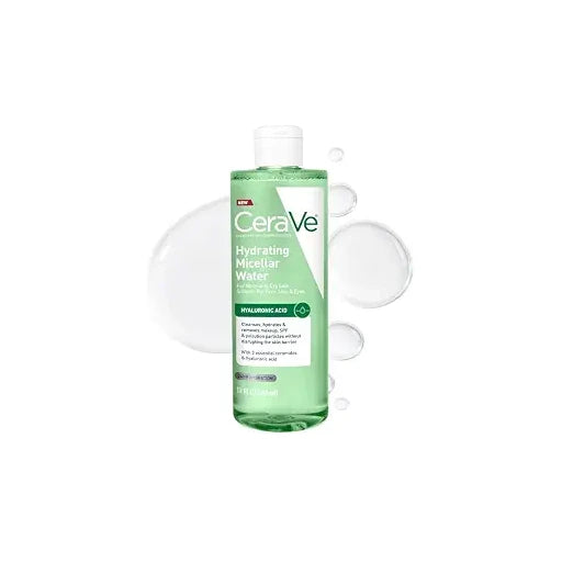 CeraVe Hydrating Micellar Water, Facial Cleanser & Makeup Remover, 13 fl oz - Nan
