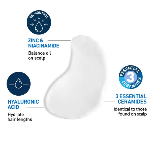 CeraVe Oil Control Balancing Shampoo,12 oz + Oil Control Balancing Conditioner, 9 oz Bundle