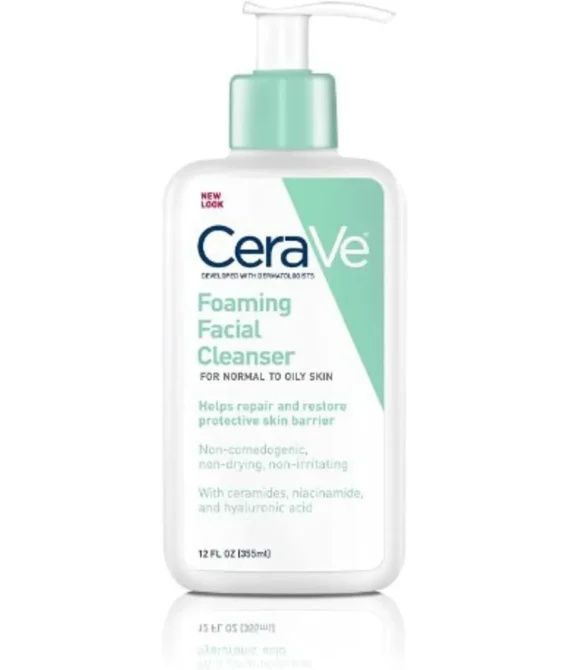 CeraVe Foaming Facial Cleanser 12 Fl Oz (Pack of 3)