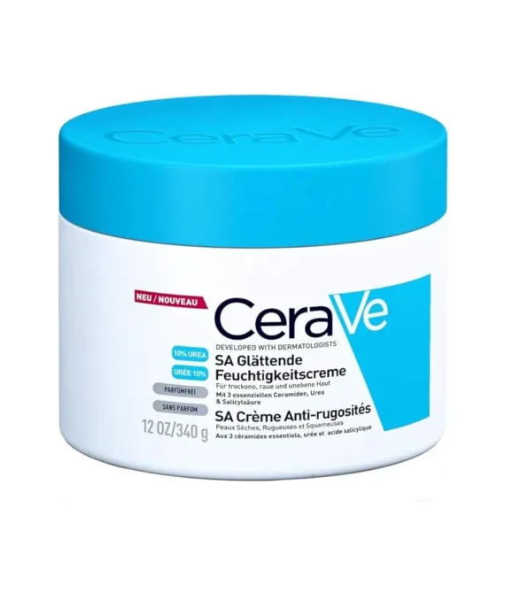 CeraVe SA Smoothing Cream 340g/12oz | Body Moisturiser for Smoother Skin in Just 3 Days