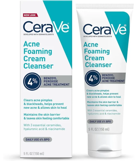 CeraVe Acne Foaming Cream Cleanser 5 Fl Oz