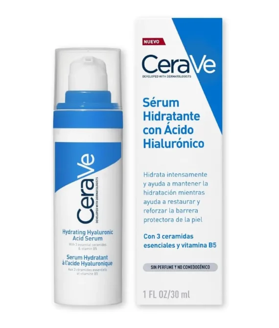 CeraVe Hydrating Hyaluronic Acid Serum For All Skin Types with Hyaluronic Acid and 3 Essential Ceramides 30 ml