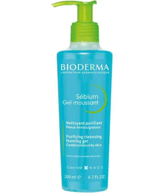 Bioderma Sebium Purifying Cleansing Foaming Gel – Combination to Oily Skin 200ml