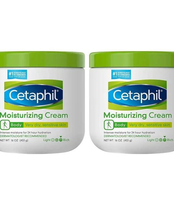 Cetaphil Fragrance Free Moisturizing Cream 16Oz (Pack of 2)