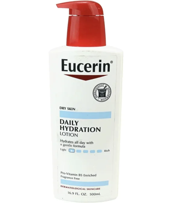 Eucerin Daily Hydration Lotion Fragrance Free 16.9 fl oz (500 ml)