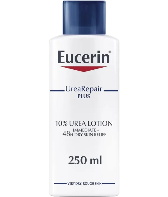 Eucerin UreaRepair Plus 10% Urea Body Lotion with Ceramide Immediate 48-Hour Relief for Dry Skin Daily Body Moisturizer for Very Dry and Dehydrated Skin Suitable for Mature & Diabetic Skin 250ml