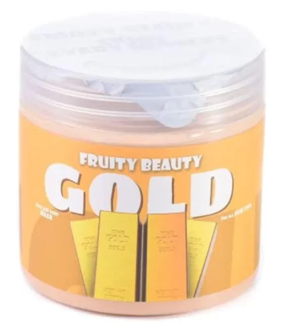 Fruity Beauty Gold Mask Peel-Off Gold Jelly Mask for Face Care  A Skin Care Moisturizing Gel Mask of Spa Set for Men Women and Adults