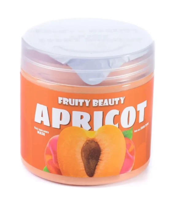 Fruity Beauty Organic Apricoat Face Mask-Natural Hydrating and Nourishing Facial Mask for Glowing Skin- Moisturizing and Revitalizing- Ideal for Dry and Sensitive Skin- Clay Sheet Mask