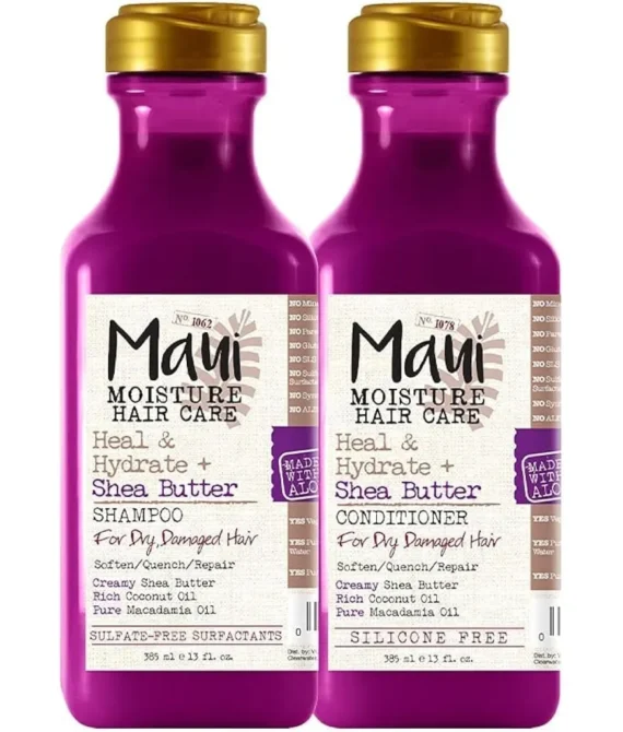 Maui Moisture Heal & Hydrate Shea Butter Shampoo (385 ml x 2)