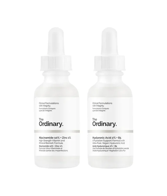 The Ordinary AHA 30% + BHA 2% Peeling Solution and Hyaluronic Acid 2% with B5