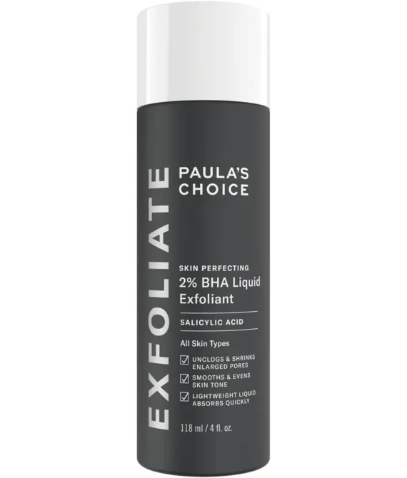 Paula’s Choice SKIN PERFECTING 2% BHA Liquid Exfoliant – Face Exfoliating Peel Fights Blackheads & Enlarged Pores – with Salicylic Acid – Combination & Oily Skin – 118 ml