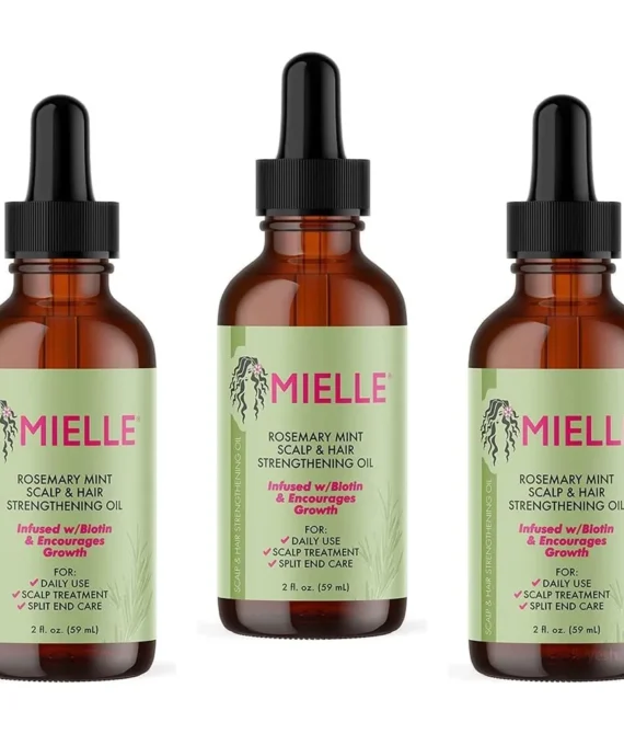 Mielle Organics Mielle/Rosemary Mint/Scalp and Hair Strengthening Oil/Healthy Hair Growth / 2 oz (59ml) / (Pack 3) 59 ml (Pack of 3) 2.0 ounces 177.44 millilitre 3