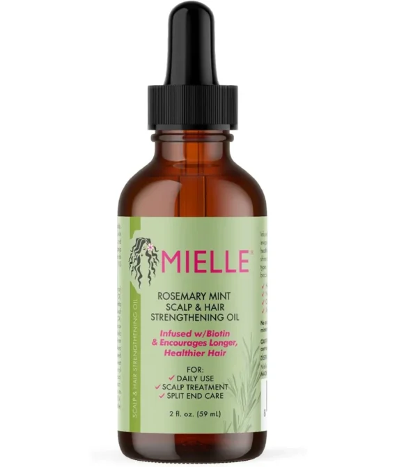 Mielle Organic Rosemary Mint Scalp Hair Strengthening Oil Infused Biotin