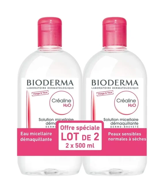 Bioderma Crealine H2O Micelle Solution 2 x 500ml