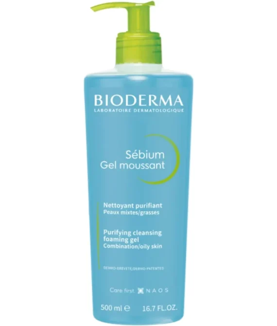 Bioderma Sebium Purifying Cleansing Foaming Gel – Combination to Oily Skin 500ml