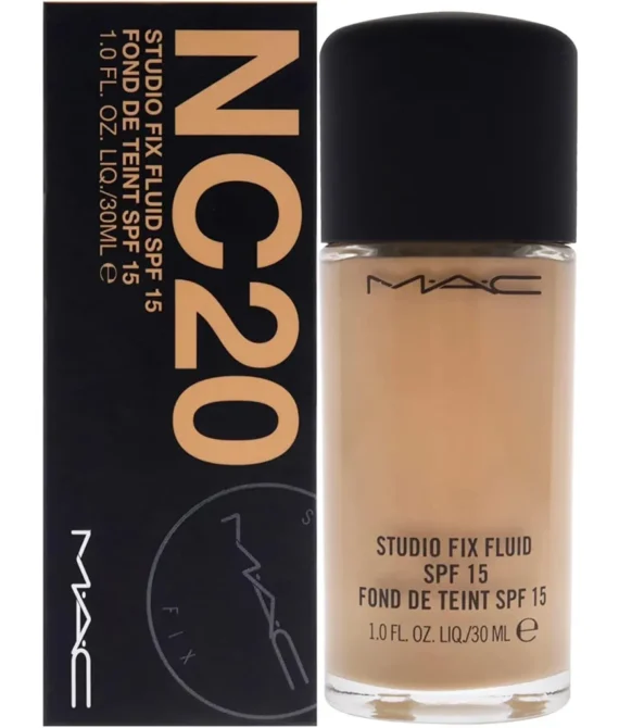 Mac Studio Fix Fluid Foundation Spf 15 Beige (Nc20)