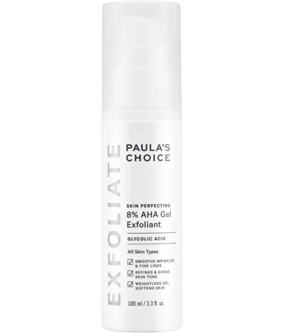 Paulas Choice Skin Perfecting NEW! 8% AHA Gel 3.3 fl oz (100 ml)