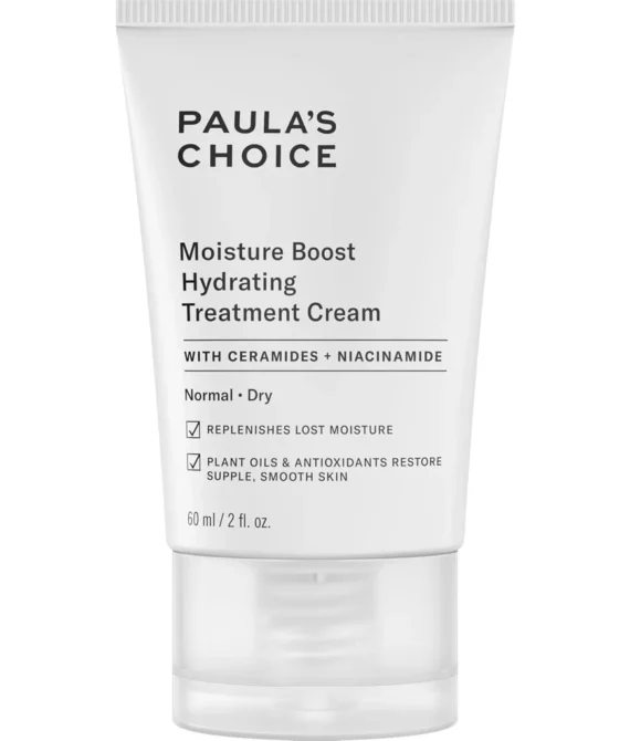 Paulas Choice MOISTURE BOOST Hydrating Treatment Cream | Niacinamide & Hyaluronic Acid | Face Moisturizer for Dry Skin | 2 Ounce