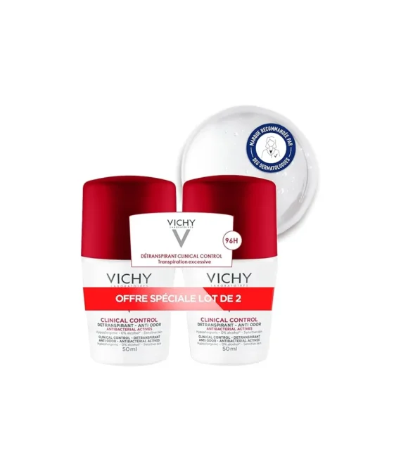 Vichy Deodorant Roll-On 48h Antiperspirant 2 x 50 ml