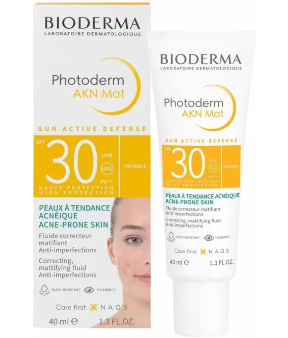 Bioderma Photoderm Akn Mat Spf 30 Matifying Fluid For Unisex – 1.3 Oz Fluid